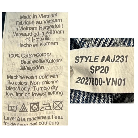 Madewell Straight-Leg Jean Overalls XXS Hickory Wash Faded Denim Cropped Length - Picture 4 of 15